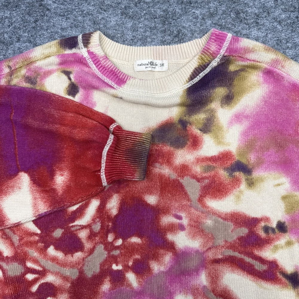 Natural Life Taylor Oversized sweater women's S/M tie dye festival boho bohemian